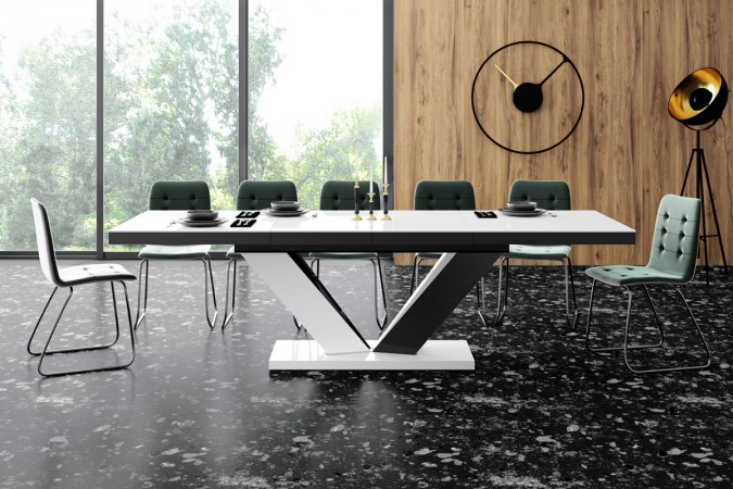 VIVA 2 table (high gloss/super matt) 160-256 cm